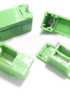 绿色 保险丝座 PTF-77/78 5*20MM保险管  脚距约22MM FUSE 插件式