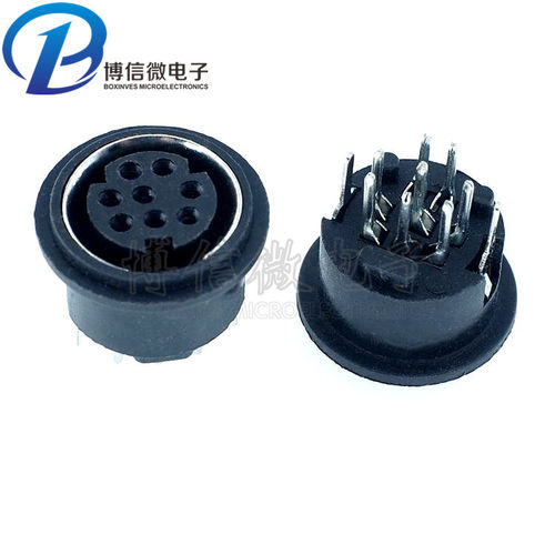 minidin端子芯母pcb直插式