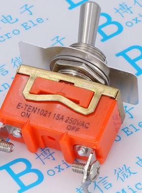 E-TEN1021 钮子开关 摇头摇臂开关 2脚2档 15A/250V