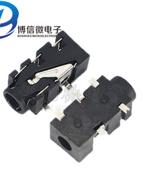 PJ-327F 耳机插座 3.5贴片音频插座 PJ327F 5脚4节主机音响插座
