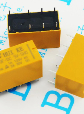 汇科继电器HK19F-DC 5V 12V 24C-SHG 8脚 2A 125VAC/30VDC 2开2闭