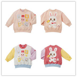 24年秋冬新款日本制mikihouse小兔捉迷藏卫衣13-5611-689