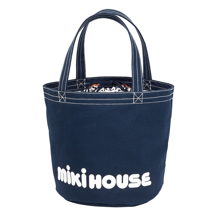 限时特价日本制mikihouse经典字母logo大容量水桶包13-8204-615