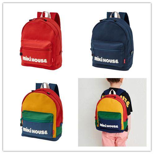 25年新款日本mikihouse字母双肩包背包书包容量8L10-8232-145