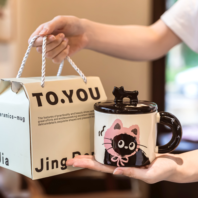 猫咪生日礼物马克杯情侣礼品杯子