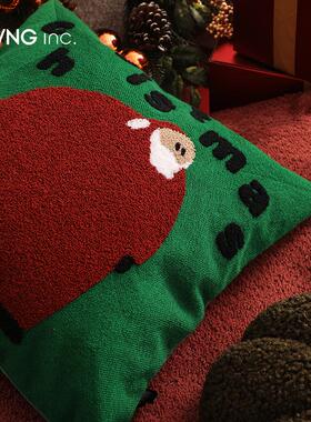 【圣诞节】LIVING inc节庆装饰红绿色客厅沙发抱枕秋冬喜庆靠垫套