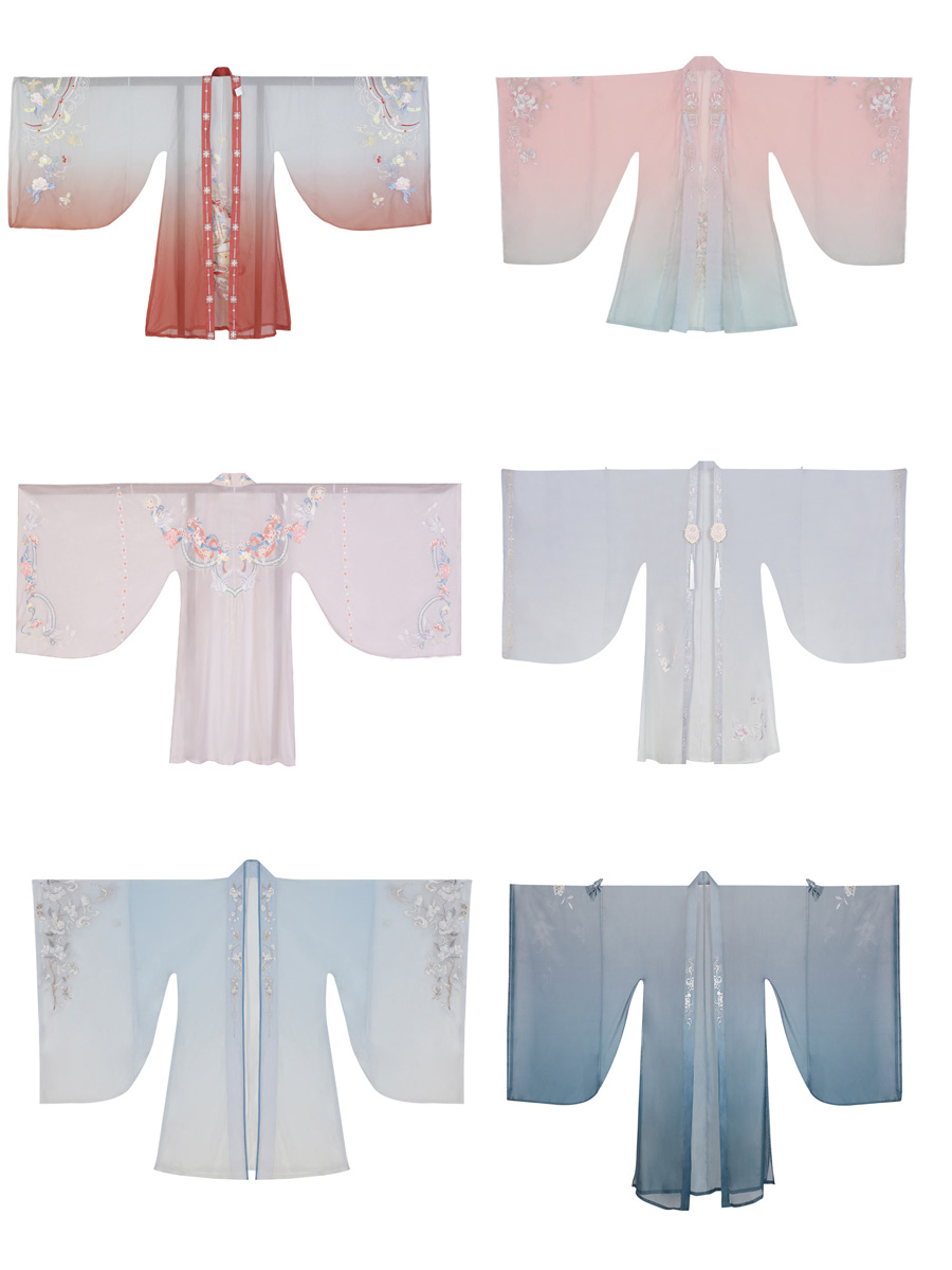 大袖衫外披汉服外套