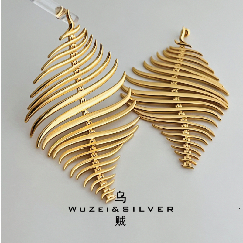 WZ&SILVER设计师高定款通体S925银镀铑金/18K金万物游耳饰高级,饰品/流行首饰/时尚饰品新,银饰耳饰,淘宝优惠券,粉丝福利购,淘宝优惠卷