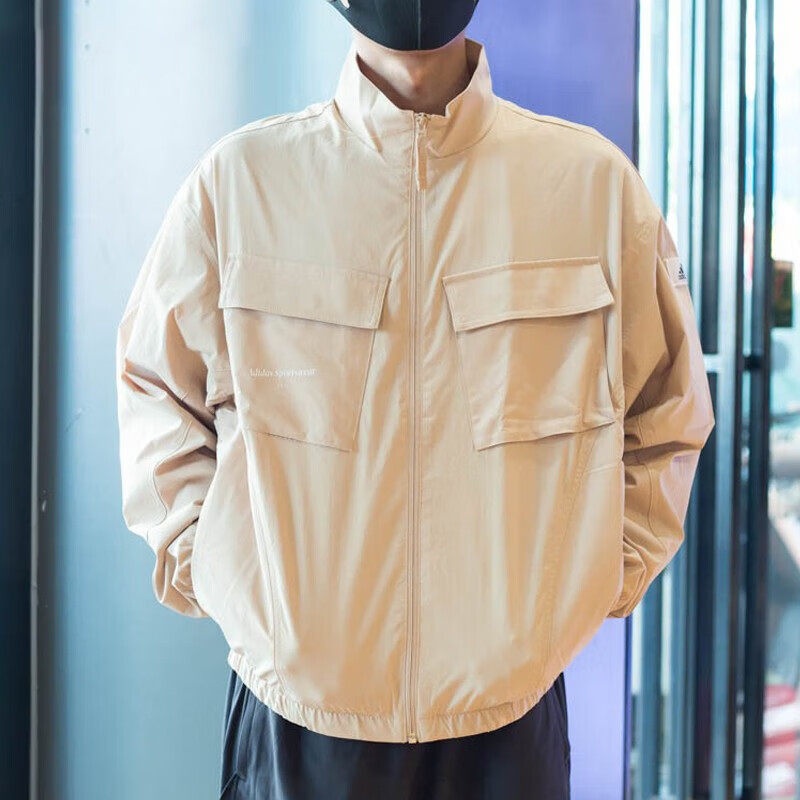 阿迪达斯宽松男夹克多色上衣外套大口袋包邮IP4988 IP5004 IP4987