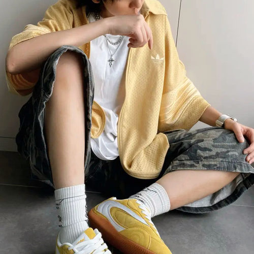 阿迪达斯三叶草夏短袖宽松开衫
