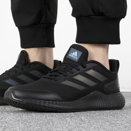 阿迪达斯男跑步鞋运动鞋休闲鞋黑
