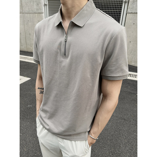 LIMOU夏季 拉夫索罗娜SORONA速干翻领凉感拉链短袖 POLO男士 保罗衫