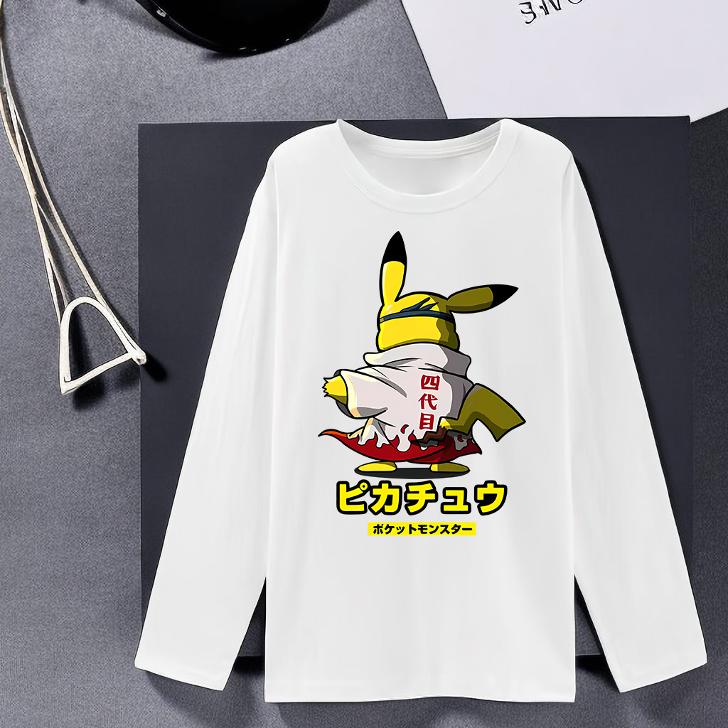 皮卡丘长袖ins宽松新款体恤T恤