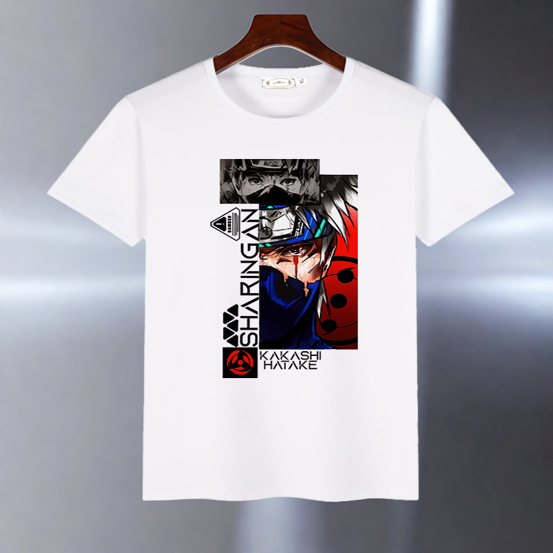 短袖常规白色卡通动漫宇智波T恤