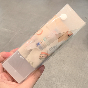 便携纸胶带透明桌面小物带盖子收纳盒整理盒 日本大创DAISO代购