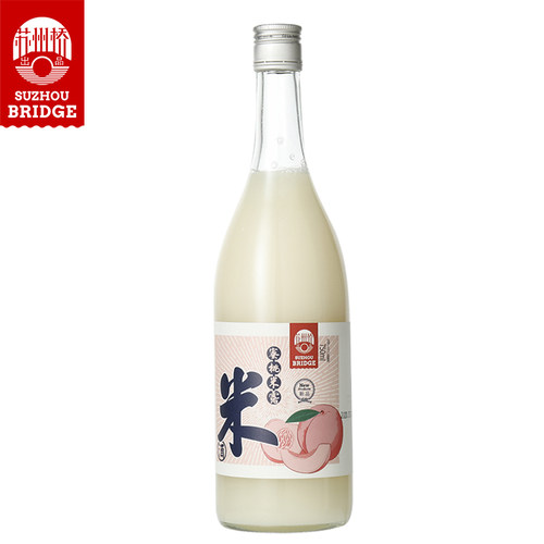 苏州桥蜜桃米露750ml低度甜米酒