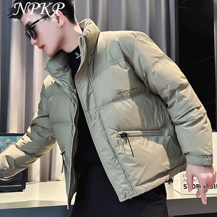 冬季 男款 2025新款 潮牌冬装 加厚痞帅外套男装 高级感轻薄羽绒服男士