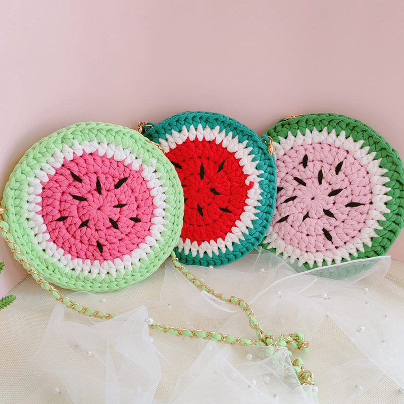 毛线慢时光diy手工毛线编织包包 布条线水果手提斜挎可爱包包,服饰配件/皮带/帽子/围巾,DIY编织材料包,淘宝优惠券,粉丝福利购,淘宝优惠卷