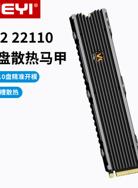 JEYI佳翼酷冷战舰M.2 22110NVME固态硬盘散热片PS5散热器马甲