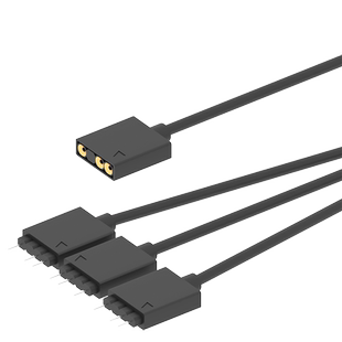 JEYI佳翼5V3针延长线ARGB风扇一分三转接线主板神光同步hub集线器