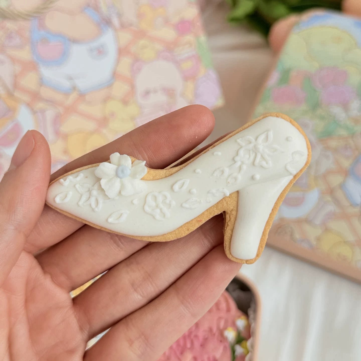 高跟鞋翻糖糖霜饼干定制生日礼物女友情人节三八妇女节婚礼伴手礼