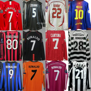 复古球衣足球服经典怀旧尤文AC英格兰家队服长袖运动服