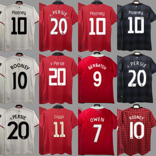 复古球衣鲁尼吉格斯科尔斯范佩西欧文经典怀旧复刻版长短袖足球服