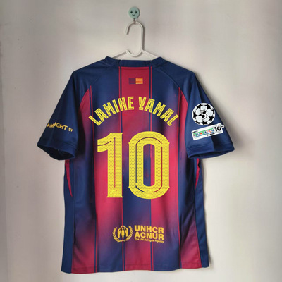 巴萨球衣主客场10号亚马尔8号佩