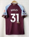 25-26 Aston Villa Home + Print No.31 + 2 Patches