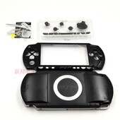 外壳 黑 纯黑色 游戏替换壳 带按键配件 PSP 外盖壳 1000机壳经典