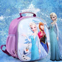 Disney Schoolchool Schoolbag Girl Boy Ice Romance Cartoon Ba lô 3-6 tuổi Túi đeo vai trẻ em - Túi bé / Ba lô / Hành lý túi đeo chéo trẻ em