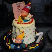 网红卡通许愿蜡烛星星人蛋糕装 扮插件 饰摆件儿童生日派对甜品台装