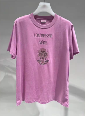 正品2I3B319-240  24秋2 899W 粉红色 休闲T恤