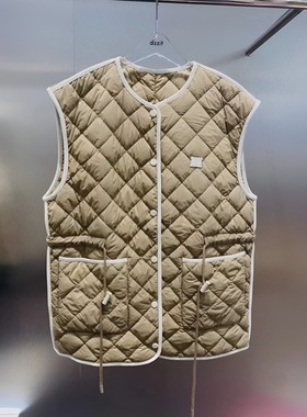 正品3H3K101-23 D小 23秋6 1690 浅黄/深卡其W 羽绒背心