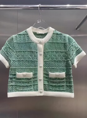 正品3H2E512-23 D小23夏4 1090 白色 小香风X 针织衫