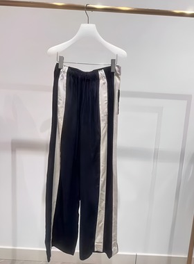 正品2I2Q409-24 D大24夏4 1899W 黑 拼接铜氨丝休闲裤