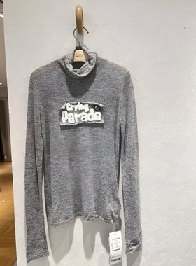 正品3H1E405-23 春款女装灰色针织套头衫毛针织衫吊牌865