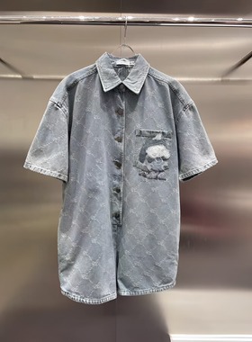 正品3I2R906 -24D小24夏3 1490  蓝色X 牛仔连体裤