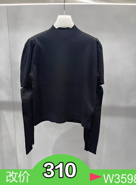 正品2H3E411-230 D大23秋5 1399  黑色/白色 针织衫