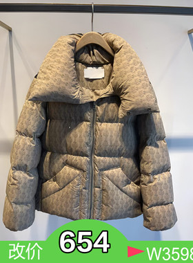 正品2E4K255-220 D大22冬3 3599W 深卡其 老花羽绒服