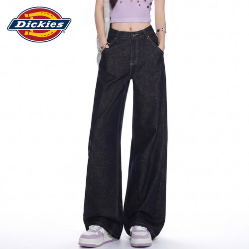 Dickies帝酷适美式阔腿牛仔裤女Y