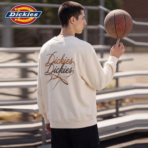 Dickies男秋季美式印花圆领卫衣