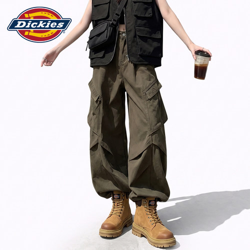 Dickies帝酷适美式阔腿工装裤女Y