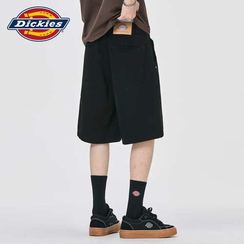 Dickies帝酷适牛仔短裤男夏季纯棉宽松直筒中裤水洗美式五分裤子M
