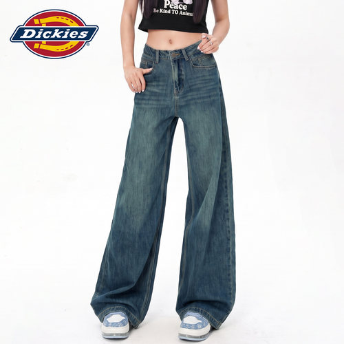 Dickies帝酷适美式阔腿牛仔裤女Y