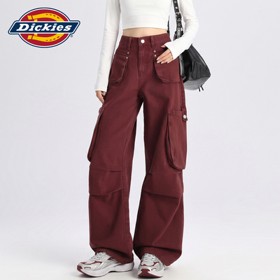 Dickies帝酷适休闲阔腿工装裤女Y