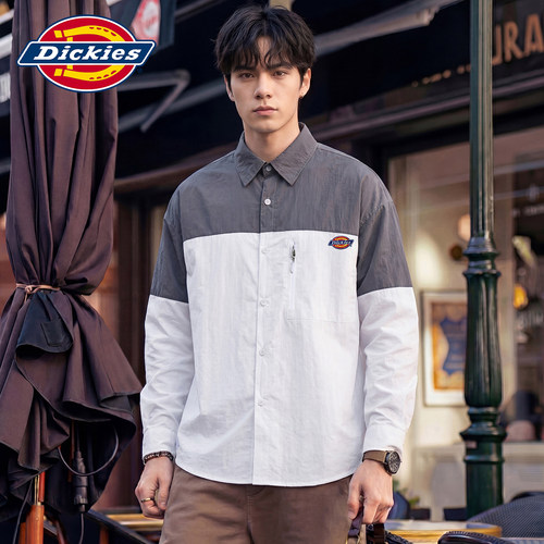 Dickies美式撞色拼接防晒衣