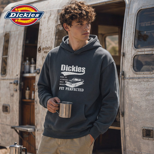 Dickies袋鼠兜带帽套头卫衣