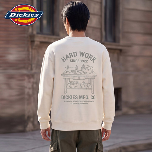 Dickies男秋季休闲宽松圆领卫衣