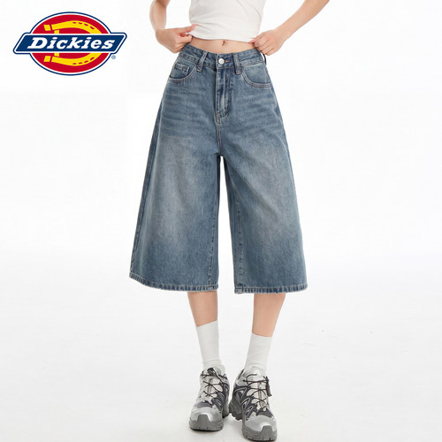 Dickies帝酷适美式七分牛仔裤女Y